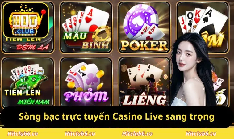 Sòng bạc Casino Live sang trọng, Dealer nóng